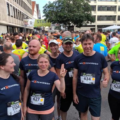 weXelwirken Team beim Start des Stadtlaufs Reutlingen